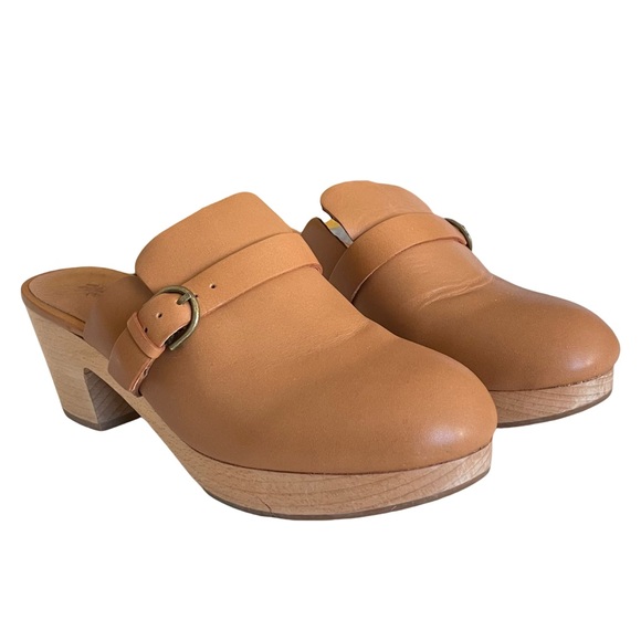 Madewell Monique Buckle Strap Leather Clog Sz 8.5 - Picture 4 of 14